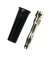 CAL TEST ELECTRONICS CT2011-0 4MM BANANA PLUG, 36A, 1.2KV, BLACK