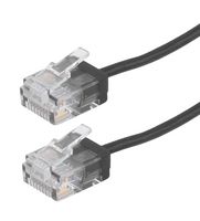L-COM TRD634-BLK-5F ENET CORD, CAT6, RJ45 PLUG-PLUG, 5FT