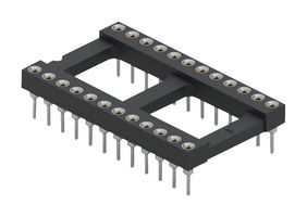 MILL-MAX 110-47-624-41-001000 DIP SOCKET, 24POS, 2.54MM, THROUGH HOLE