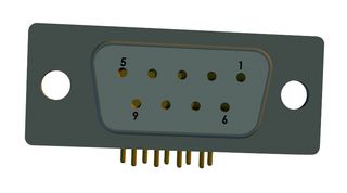 NORCOMP 774-E09-213R461 D-SUB CONN, RCPT, 9POS, SOLDER