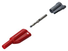 CAL TEST ELECTRONICS CT2631-S-2 4MM BANANA PLUG, 36A, RED