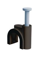 ESSENTRA COMPONENTS 22NCC0800R CABLE CLAMP, NAIL-IN, POLYETHYLENE/BLACK