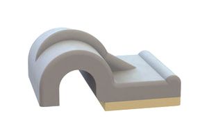 ESSENTRA COMPONENTS 22SPC13037 CABLE CLIP, ADHESIVE, PA66, NATURAL