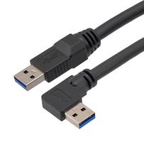 L-COM CAU3HFA-90LA-05M USB CABLE, 3.0 A PLUG-R/A A PLUG, 1.64FT
