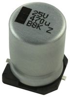 VISHAY 222215097602 ALUMINUM ELECTROLYTIC CAPACITOR 470UF 25V 20%, SMD