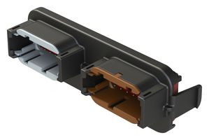 AMPHENOL SINE/TUCHEL ATM13-12PA-12PD-BM03 AUTOMOTIVE CONN, 24POS, RCPT, 7.5A, 250V