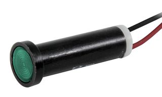 VCC / VISUAL COMMUNICATIONS COMPANY 44W-NKG28H-CG0 PMI .250" LED 28V WIRE CLEAR GREEN 99AC1924