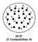 ITT CANNON MS3111F22-21S