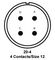 ITT CANNON MS3102R20-4SW
