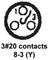 CINCH CONNECTIVITY SOLUTIONS BACC45FT8-3P6H