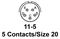 AMPHENOL AEROSPACE D38999/26WB5SN