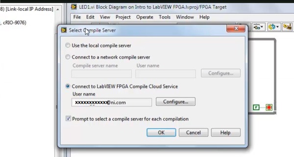 Figure 6: Compiling code on target