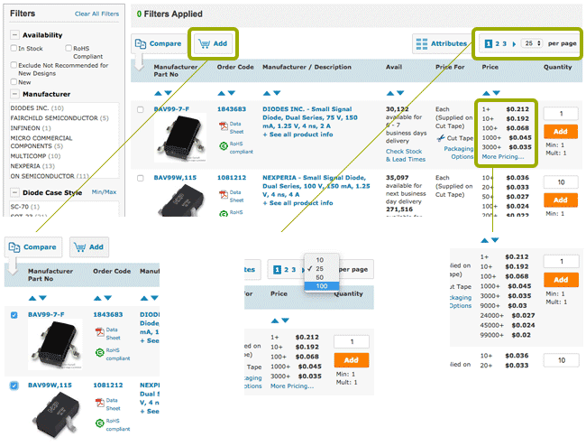 Search Table